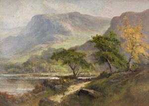 Landschap met heuvels door Frank Thomas Carter