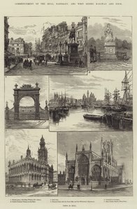 Begin van de Hull, Barnsley, en West Riding Spoorweg en Dok door Frank Watkins