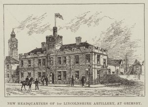 Nieuw Hoofdkwartier van de 1e Lincolnshire Artillerie, in Grimsby door Frank Watkins