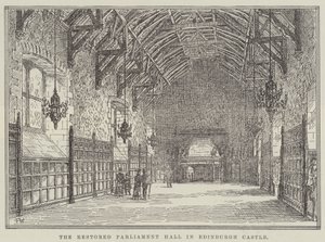 De gerestaureerde parlementszaal in Edinburgh Castle door Frank Watkins