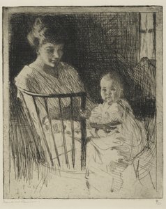 Moeder en Kind door Frank Weston Benson