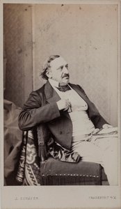Portret van de componist Friedrich von Flotow 1812-1883, 1883
