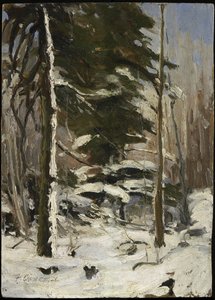 Rand van het bos door Franklin Carmichael