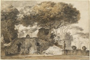 Park van een Italiaanse Villa door François André Vincent