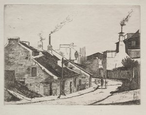 Landelijke Straat in Alouette door François Bonvin