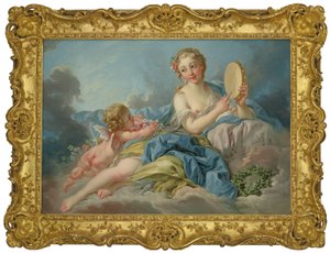 Boucher en studio - De Muze Erato door François Boucher
