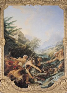 Krokodillenjacht door François Boucher