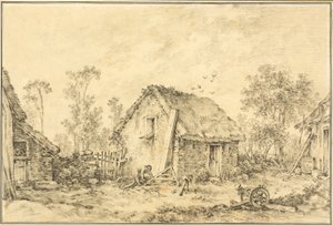 Landschap met Rustieke Cottage