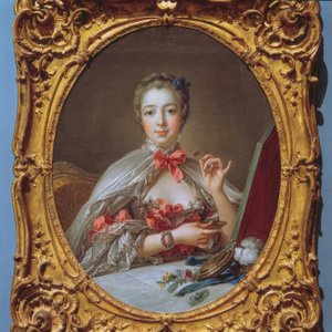 Madame de Pompadour bij de toilettafel