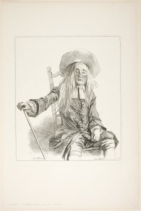Man Zittend op een Stoel door François Boucher