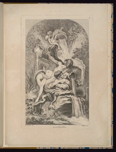 Plaat 5, Receuil de Fontaines (Collectie van Fonteinen) door François Boucher