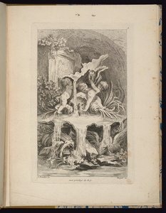 Plaat 7, Receuil de Fontaines (Collectie van Fonteinen) door François Boucher