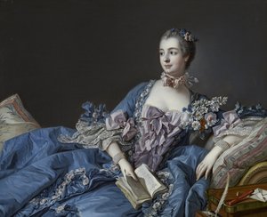 Portret van de Markiezin de Pompadour 1721-1764, ca 1758