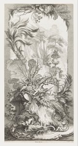 Rocaille [Rococo Design], in Nouveaux Morceaux pour des Paravents [Nieuwe concepten voor schermen]. door François Boucher