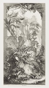 Rocaille [Rococo-design] in Nouveaux Morceaux pour des paravents [Nieuwe concepten voor schermen] door François Boucher