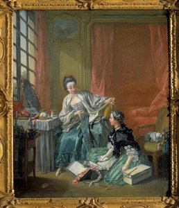 De modehandelaar door François Boucher