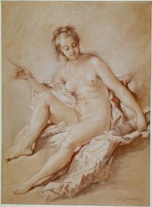 Venus met pijl en koker door François Boucher