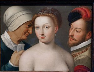 Frans:  Billet doux De liefdesbrief door François Clouet