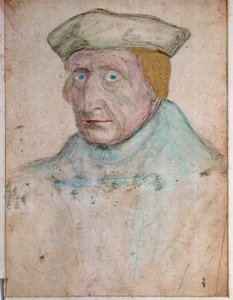Portret van Guillaume Budé (Budaeus) (1467-1540), Meester van de Koninklijke Boekhandel van François I in Fontainebleau. Tekening door François Clouet (1475/1485-1540). 1535. Musée Condé, Chantilly door François Clouet