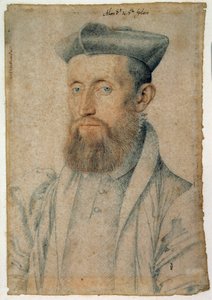 Portret van Mellin de Saint-Gelais, Franse dichter door François Clouet