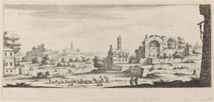 Uitzicht op de Zonnetempel in Rome