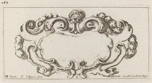 Cartouche door François Collignon after Stefano Della Bella