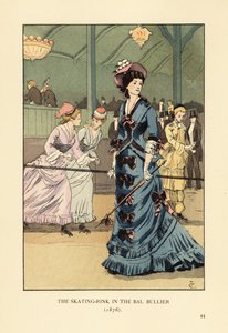 De schaatsbaan in de Bal Bullier in 1876