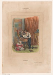 Drie kinderen bekijken boeken
