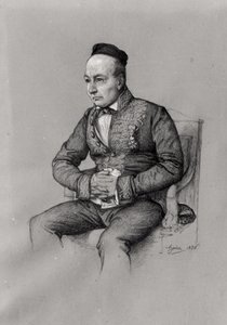 Portret van Charles Augustin Sainte-Beuve (1804-69) door François Joseph Heim
