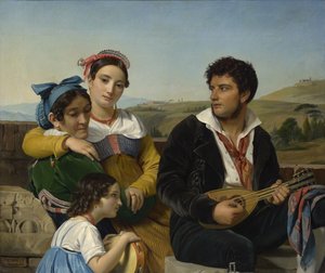 Muzikale groep, 1821 door François Joseph Navez