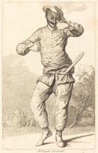 Arlequin huilt door François Joullain after Claude Gillot