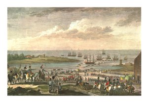 Inscheping van de Engelsen in Nederland, 30 november 1799, ca. 1850 door François Louis Couché