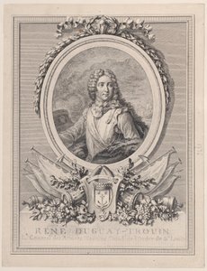 Portret van René Duguay-Trouin, Luitenant-Generaal van de Marinelegers van de Koning door François Nicolas Barthélemy Dequevauviller
