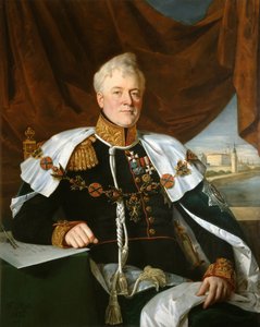Portret van prins Dmitriy Vladimirovich Golitsyn 1771-1844, 1835 door François Nicolas Riss