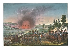 Terugtocht van de Fransen na de slag bij Leipzig, 19 oktober 1813