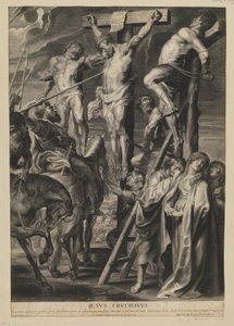 Christus aan het kruis tussen de twee dieven