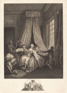 De Vrucht van de Geheime Liefde door François Voyez after Pierre Antoine Baudouin