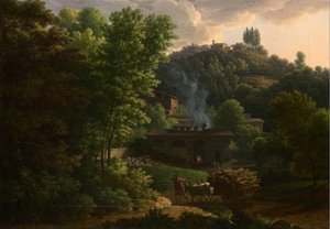 Italiaans landschap door Francois Xavier Fabre
