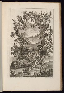 Cartouche met Carquois en Leeuw, Livre de Cartouches Irréguliers (Boek van Onregelmatige Cartouches)