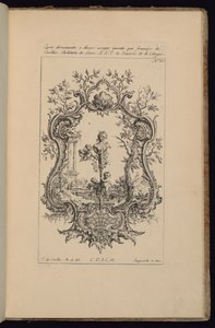 Cartouche met Vrouwelijke Buste, Livre d’ornements (Boek van Ornamenten)