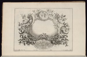 Cartouche met Wijnbladeren en Druiven, Livre de Cartouches Reguliers (Boek van Reguliere Cartouches)