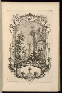 Ontwerp voor Cartouche met Grote en Kleine Compartimenten