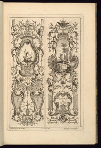 Ontwerp voor Twee Panelen door François de Cuvilliés the Elder
