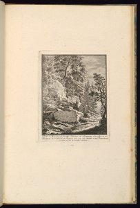 Ontwerp voor een landschap met rotsen door François de Cuvilliés the younger