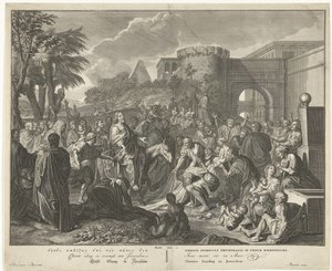 Intocht van Christus in Jeruzalem door François van Bleyswijck