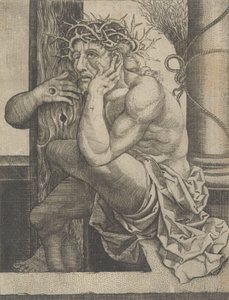 Christus als de man van smarten, ca. 1522-25 door Frans Crabbe van Espleghem