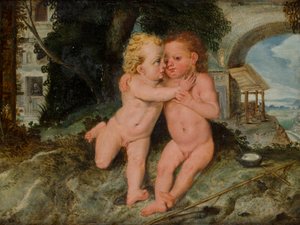 Christuskind met Johannes de Doper als kind