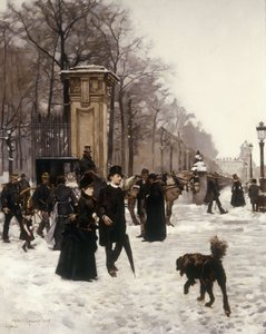 Wandeling op een Winterdag, Brussel