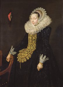 Catarina Both van der Eem, c.1619-20 door Frans Hals