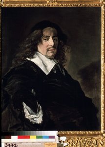 Portret van een man. Waarschijnlijk een Nederlandse burger.